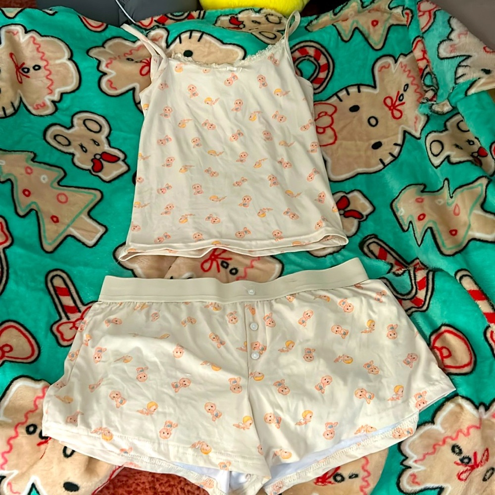 baby pajama set, top and bottom
